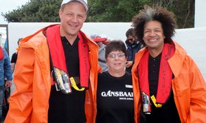 Bob Skinstad en Marc Lottering in Gansbaai